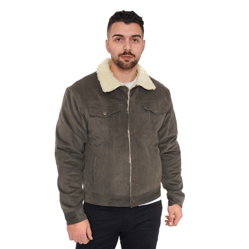 Mens cord sherpa trucker - sherpa,