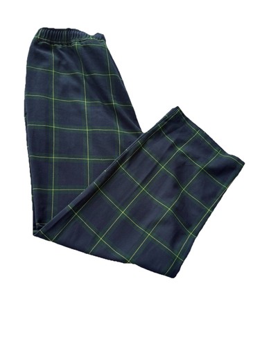 Loom navy green - navy, tartan