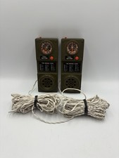 Vintage 1970s Mettoy Military Morse Code Walkie Talkie Set - TESTED & WORKING