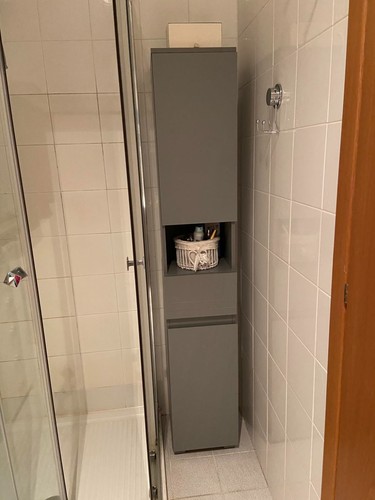 Modern tall bathroom cabinet - modern,