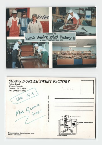 Postcard shaws dundee sweet - postcard,