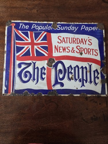 The people newspaper - newspaper, enamel