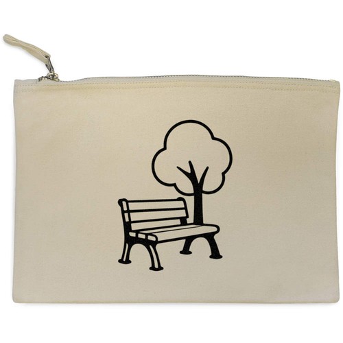 Peaceful park bench - 'peaceful, tree'