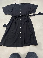 QVC Coco Bianco button up Dress so nice on Black Small never worn uk s 10/12