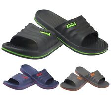BOYS FLAT SUMMER KIDS BEACH POOL SLIDERS MULES CASUAL FLIP FLOPS SHOWER SLIPPERS