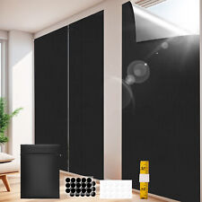 100% Blackout Blind Stick on Portable Temporary Insulated Windows Blinds Curtain