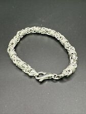 Sterling Silver Byzantine  Lds Bracelet.14.1  Gms Hallmarked 7 3/4”