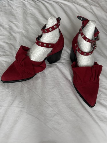 Topshop red suede - topshop,
