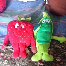 * CO OP Goodness gang Bean and Strawberry  Plush Soft Toys 