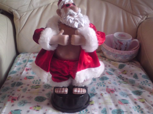 Naughty santa sings shake - sings, -shake
