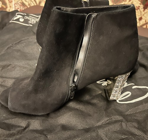 Dune blk suede - open, ankle