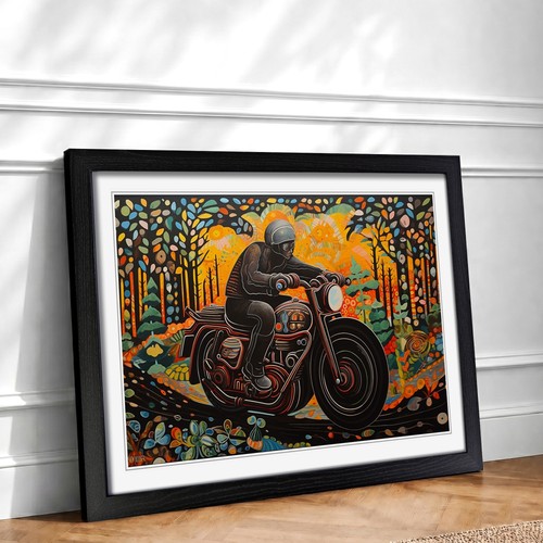 Motorbike contemporary framed - contemporary,