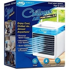 JML Chillmax Air Pure Chill 2.0, Portable Fan and Humidifier, 4-Speed Settings