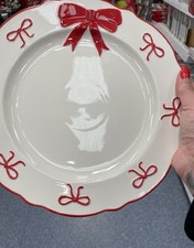 Christmas Red Bow Dinner Plate tkmaxx holiday solo