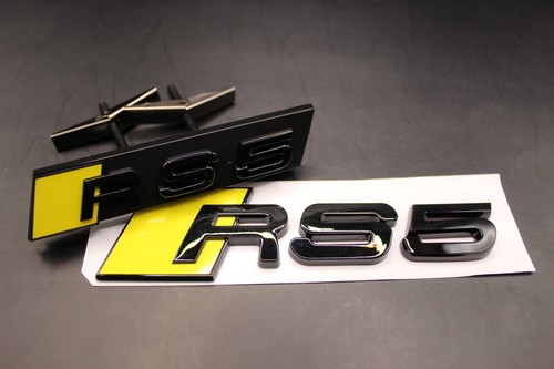 Gloss black yellow rs5 - gloss, front