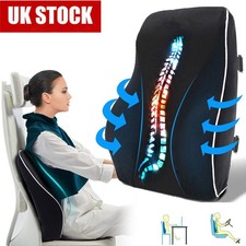 Lumbar Back Support Cushion Car Seat Wheelchair Office Chair Pillow Memory Foam