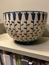 Large ANTA Salad Bowl In Bluebell Pattern. Pristine Condition.  Pre loved.