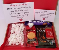 Hot chocolate letterbox gift set - Hug In A Mug Gift Mini Hamper - Friend