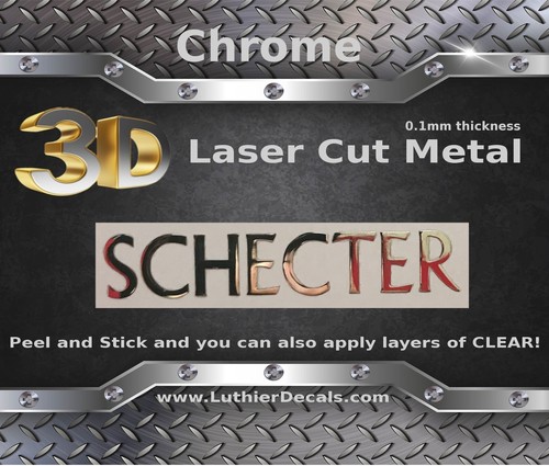 Schecter guitar decal metal - guitar,