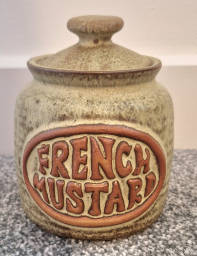 Tremar pottery french mustard - pottery,