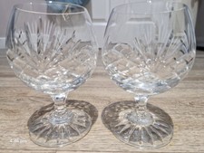 Vintage Pair Crystal Cut Glass