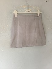 NEW LOOK FAUX SUEDE GREY MINI