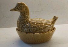 Vintage 1970s Brown Duck And