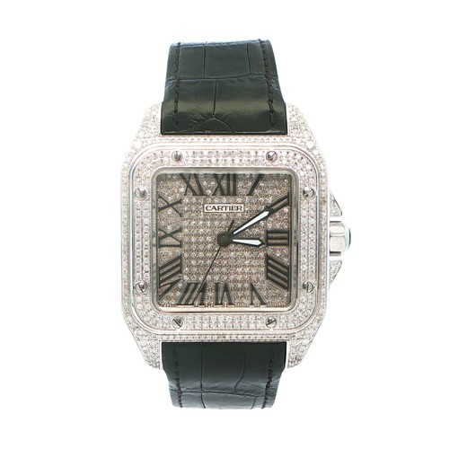 Cartier santos 100 - xl, men's