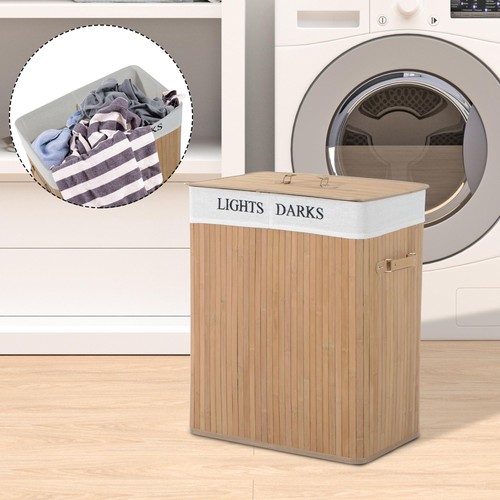 100l collapsible natural wood - natural,