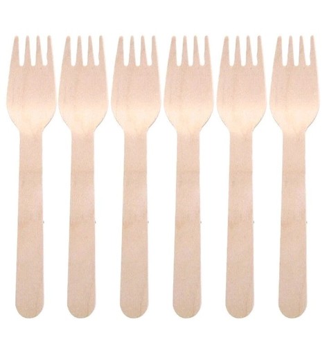 Birchwood wooden cutlery - wooden,