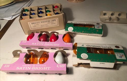 Vintage christmas lamps - vintage,