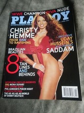  RARE Playboy Magazine april 2005 WWE Christy Hemme,mens adult glamour magazine