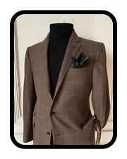 A Stunning Ralph Lauren Purple Label 2 Piece Suit In A Brown Glen Check Wool