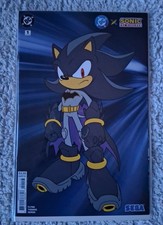 DC COMICS DC X SONIC THE HEDGEHOG  # 1 VF+/NM 3rd PRINT BATMAN VARIANT