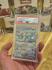 2025 Pokemon Prismatic Evolutions Vaporeon EX #023 Surprise Box Stamped PSA 10