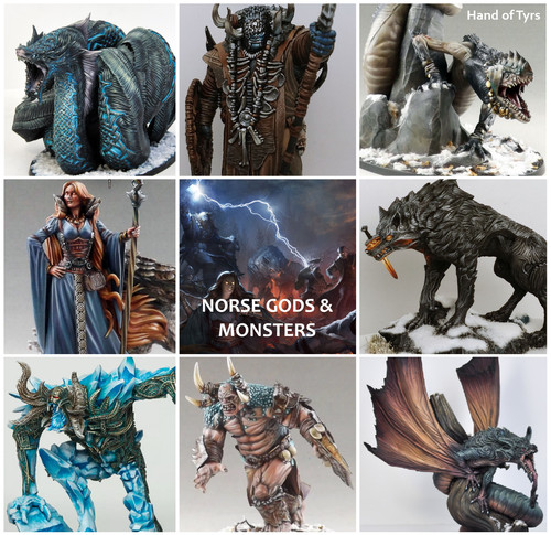 Norse eddas gods monsters - eddas:,