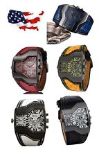 OULM Mens Casual Quartz