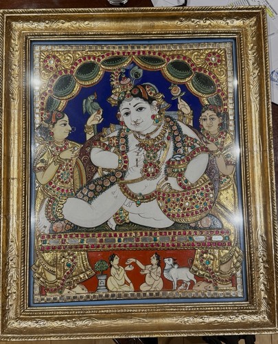 Vintage large tanjore - large,