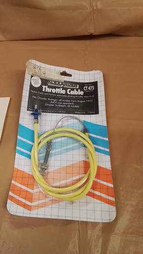 Accelerator throttle cable - ,