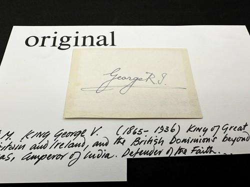 King george signed document - king,