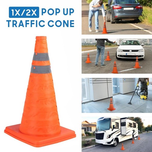 2pcs pop safety cone - 2pcs, 18"