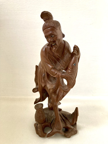 Vintage oriental carved wood - vintage,
