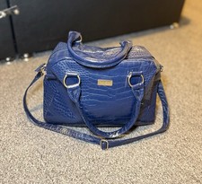 Carla Faustini Navy Blue Faux