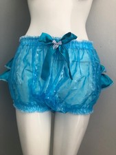 Adult Baby Sissy Waterproof frilled panties / diaper cover up to 52" waist noisy