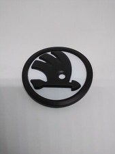 Skoda Badge 90mm Black & White
