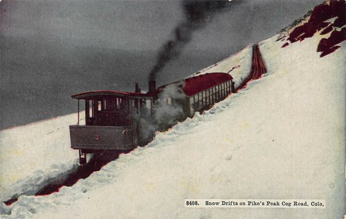 Snow drifts pike peak - snow, pike's