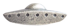 Ufo flying saucer pewter pin - ufo,