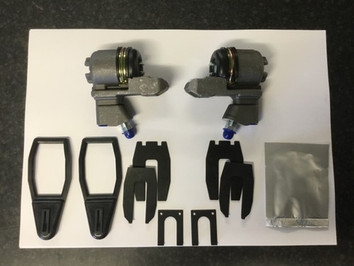 Pair rear brake wheel - brake,