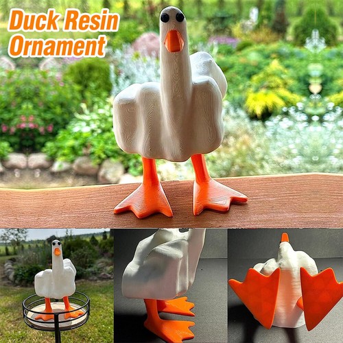 Duck you resin - duck, figurine
