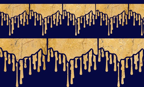Dripping stencil pattern paint - stencil,